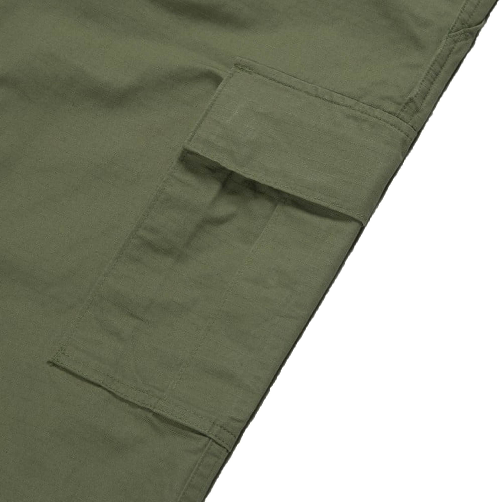 Vintage Fit 6 Pocket Cargo Pants - Army Green