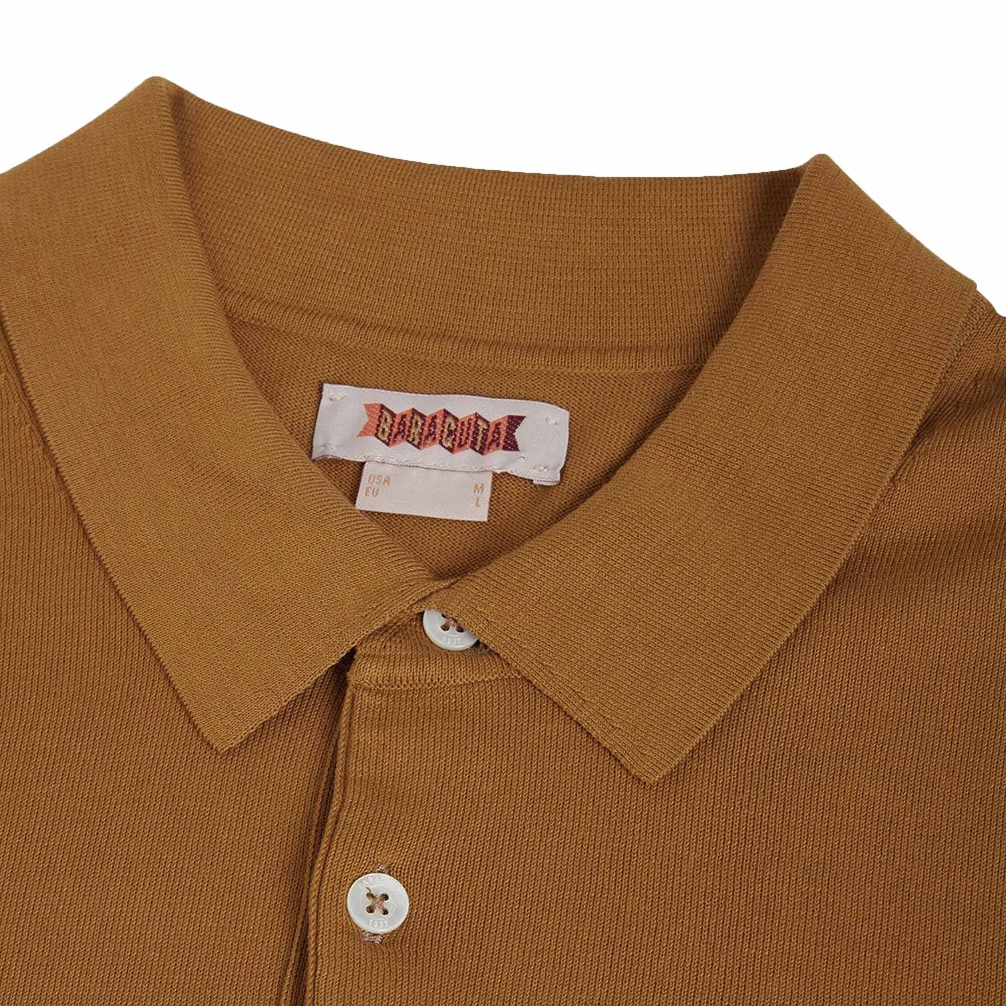 Baracuta Short Sleeve Polo Shirt - Tobacco