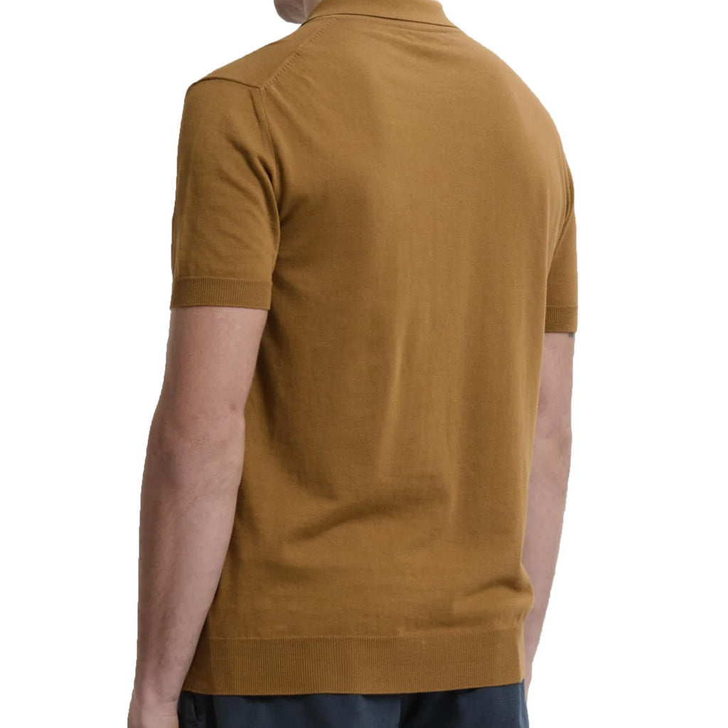 Baracuta Short Sleeve Polo Shirt - Tobacco