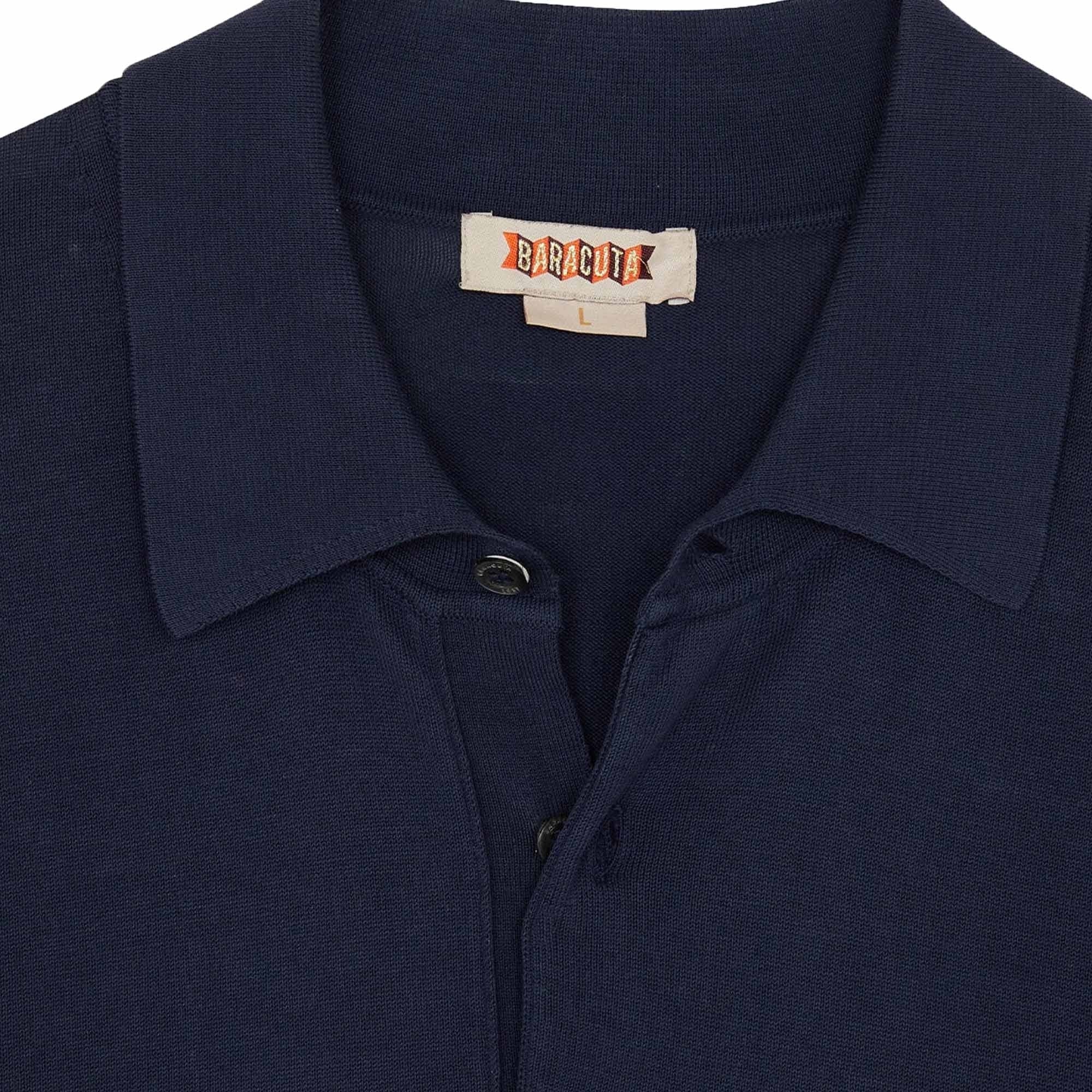 Baracuta Short Sleeve Polo Shirt - Navy