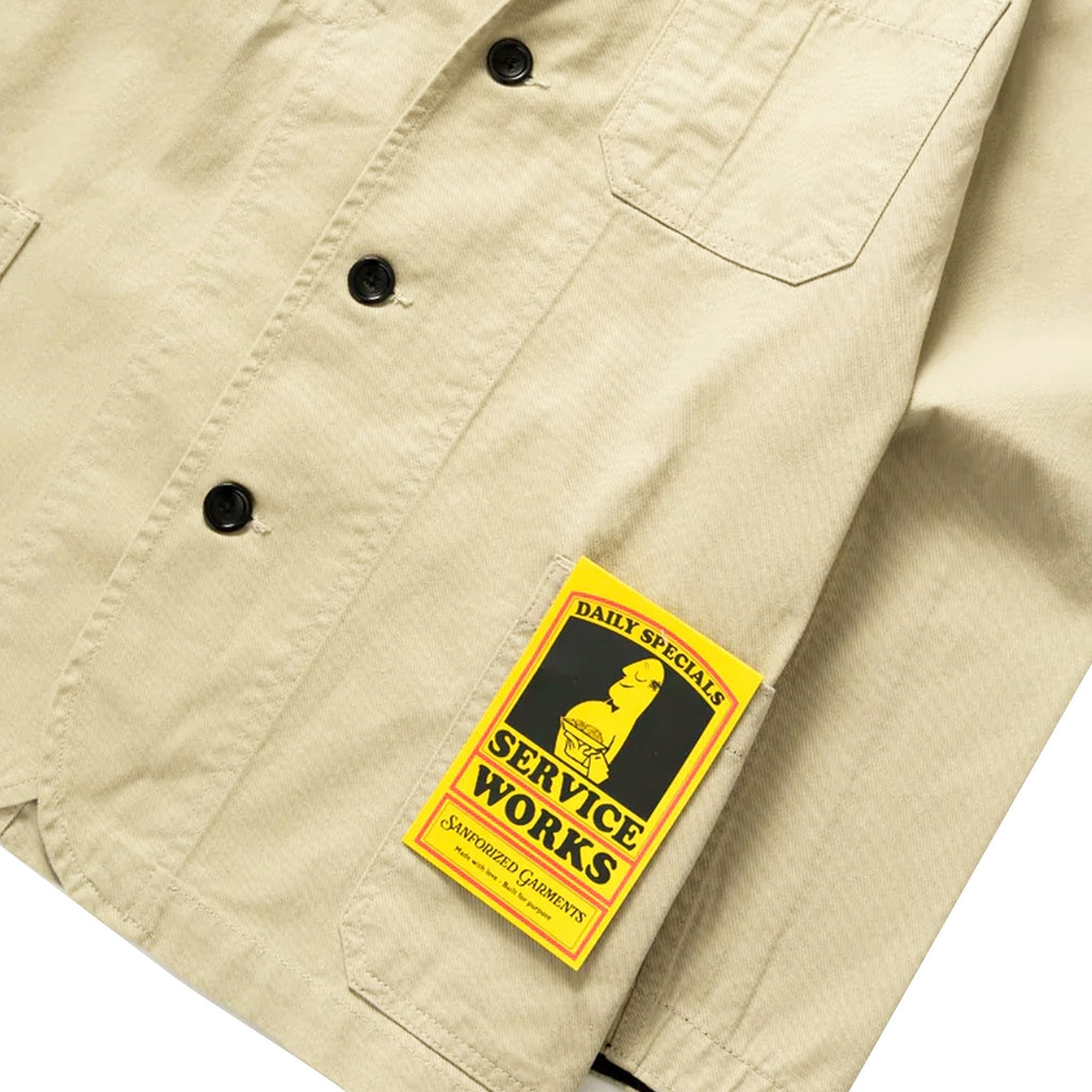 Service Works Drill Server Suit Jacket - Khaki