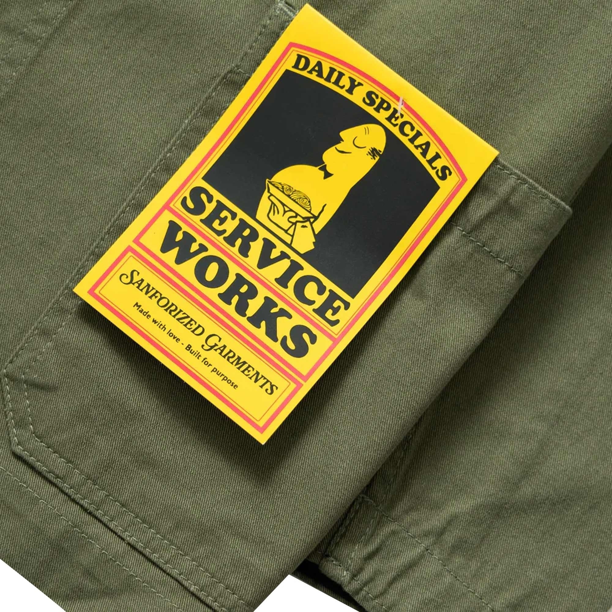 Service Works Drill Server Suit Jacket - Olive