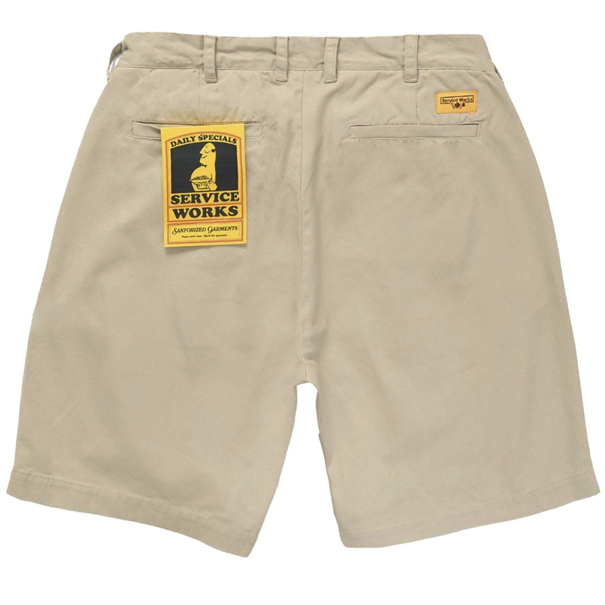 Service Works Drill Part Timer Shorts - Khaki