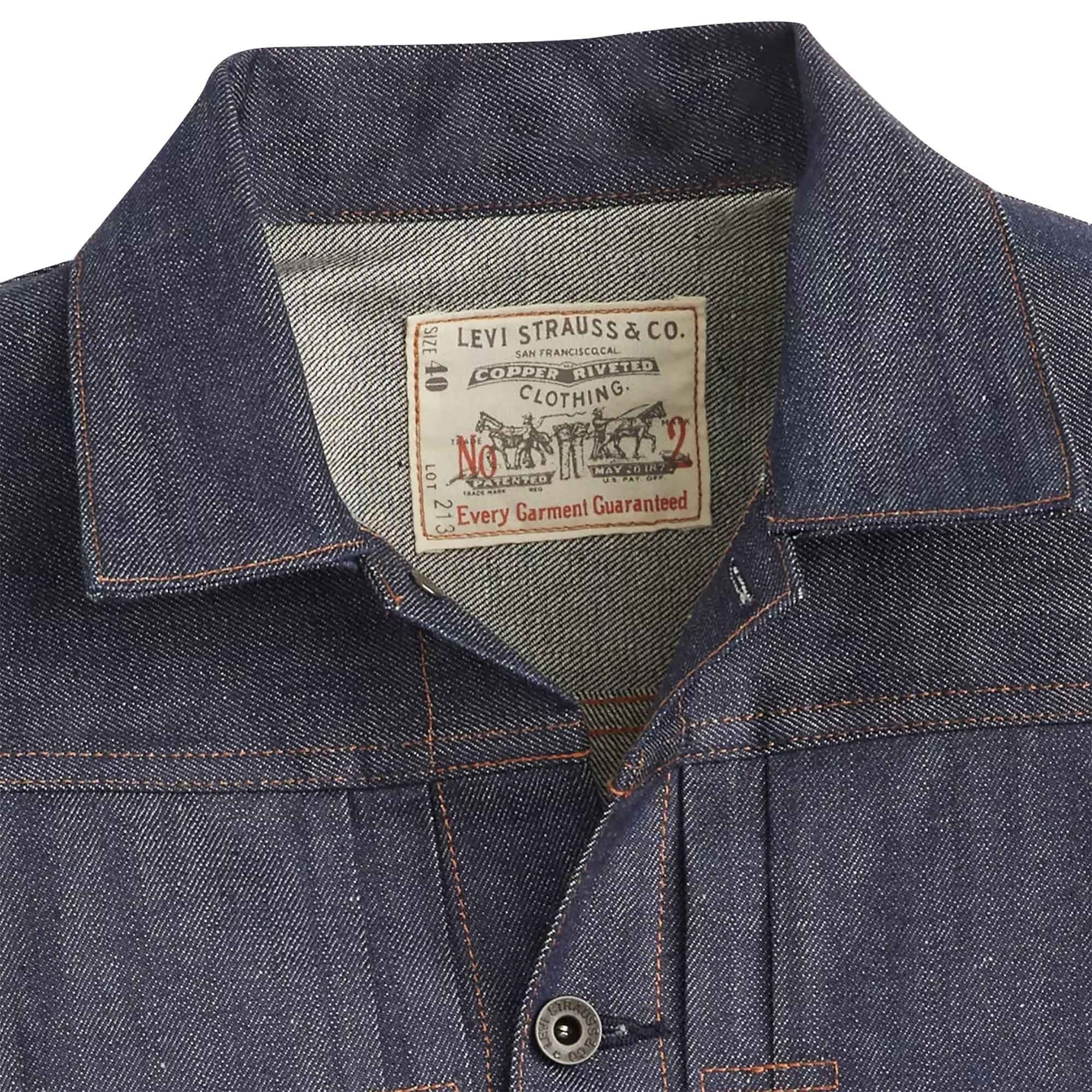 Levi's Vintage 1920s Lot 213 Jacket - Rigid Blue 001L6-0000