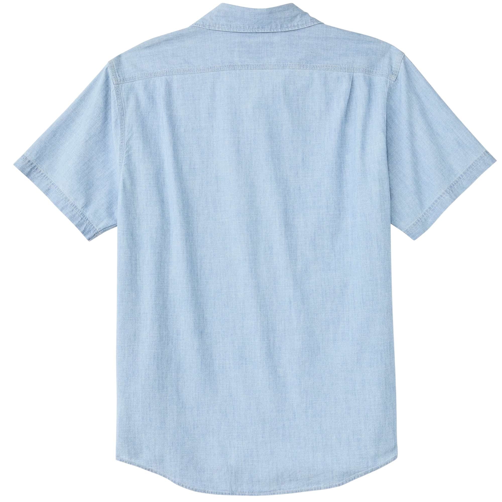 Short Sleeve Chambray Shirt - Light Indigo