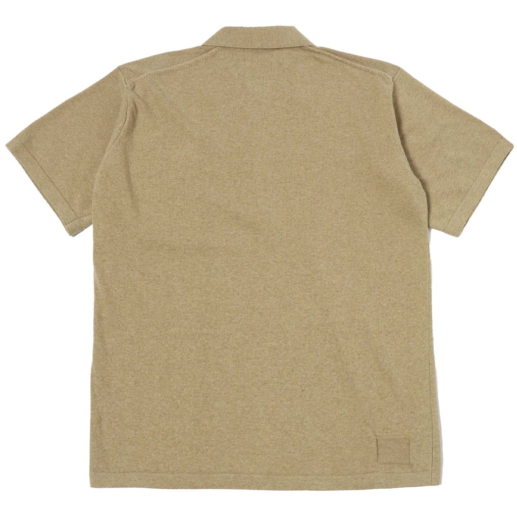 Universal Works Pullover Knit Polo Shirt - Sand