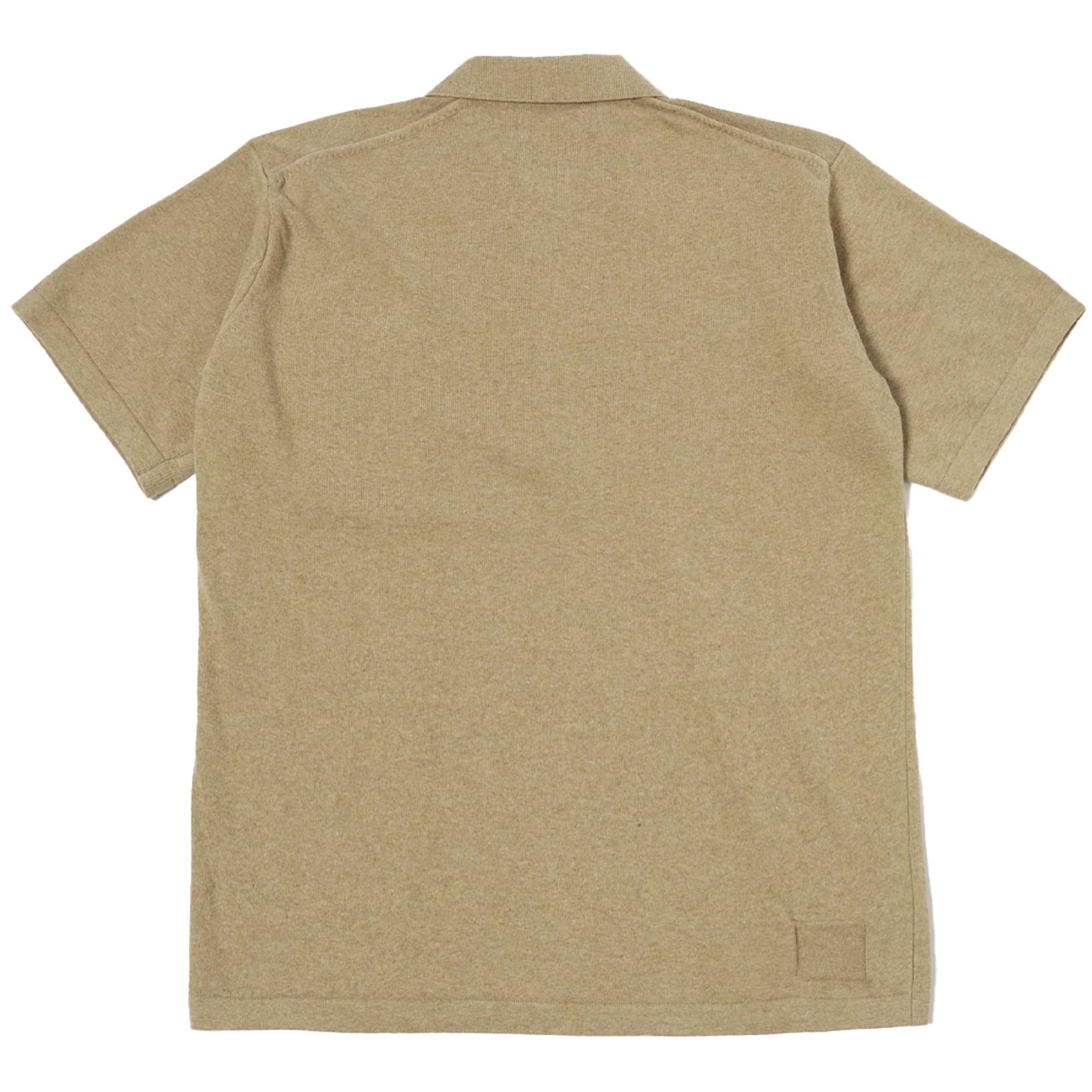 Universal Works Pullover Knit Polo Shirt - Sand