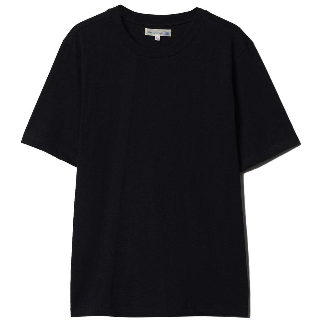 1940s Loopwheeled T-Shirt - Deep Black