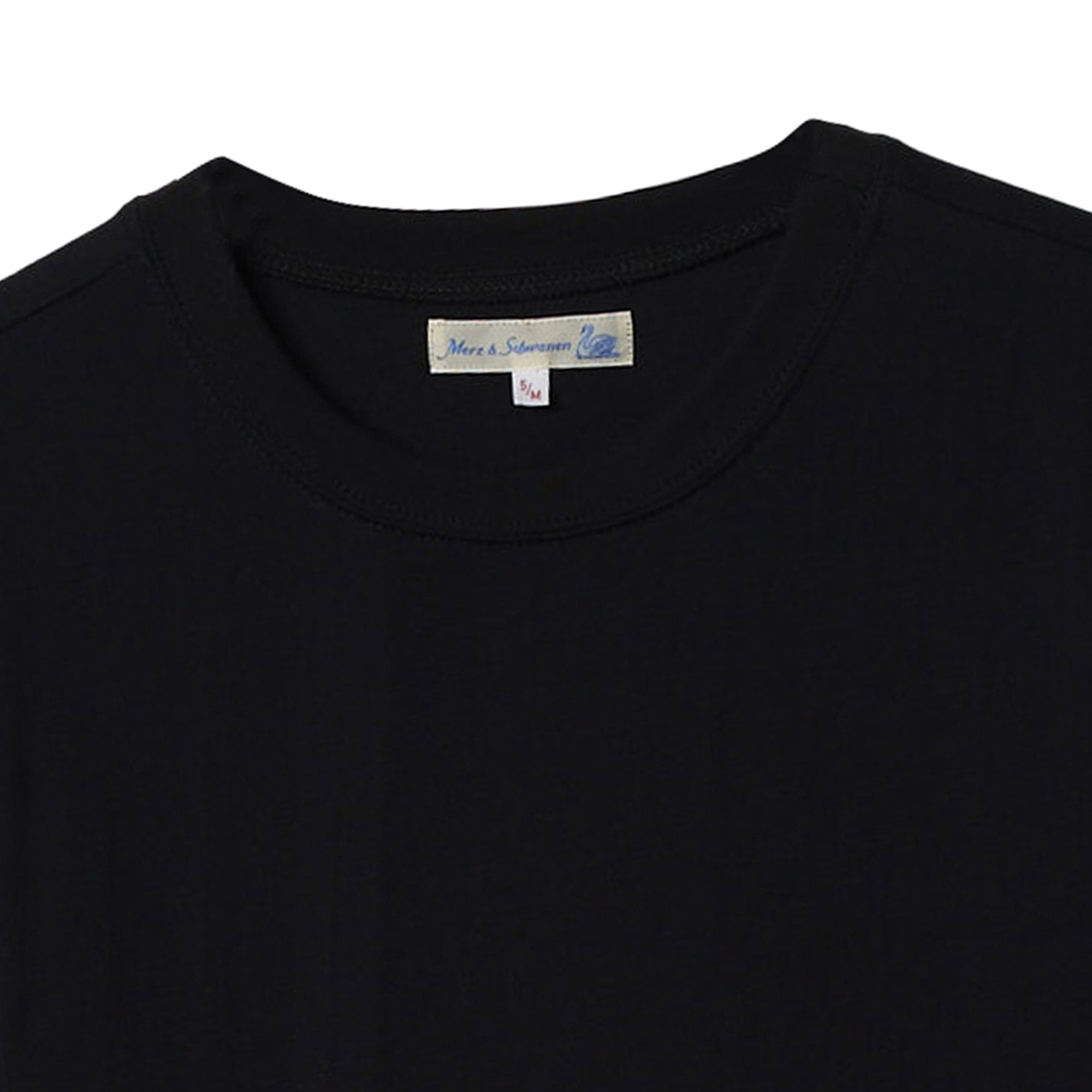 1940s Loopwheeled T-Shirt - Deep Black