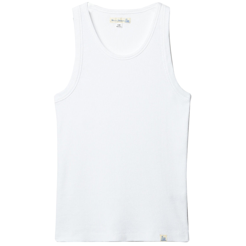 Ribbed Tank Top - White