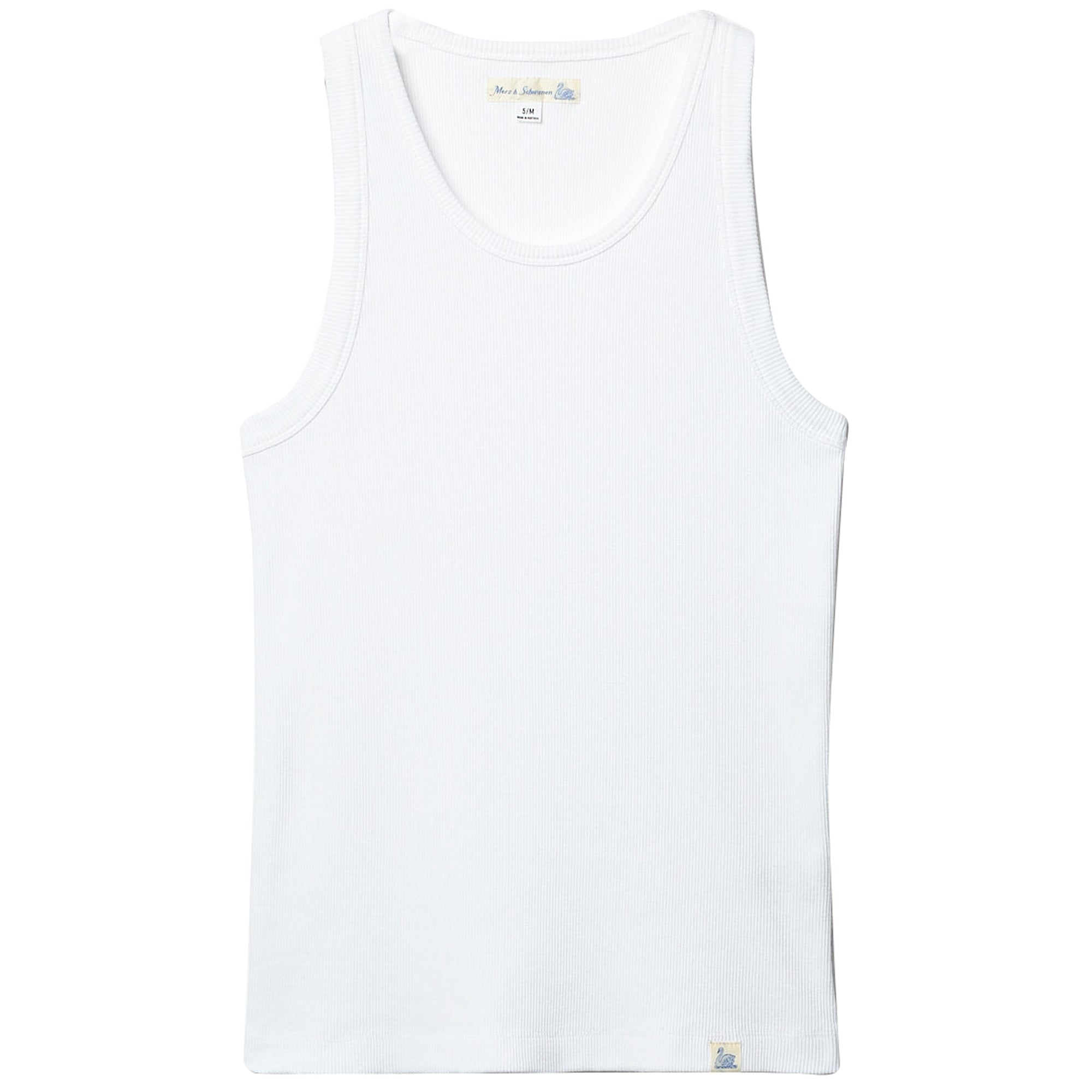 Ribbed Tank Top - White
