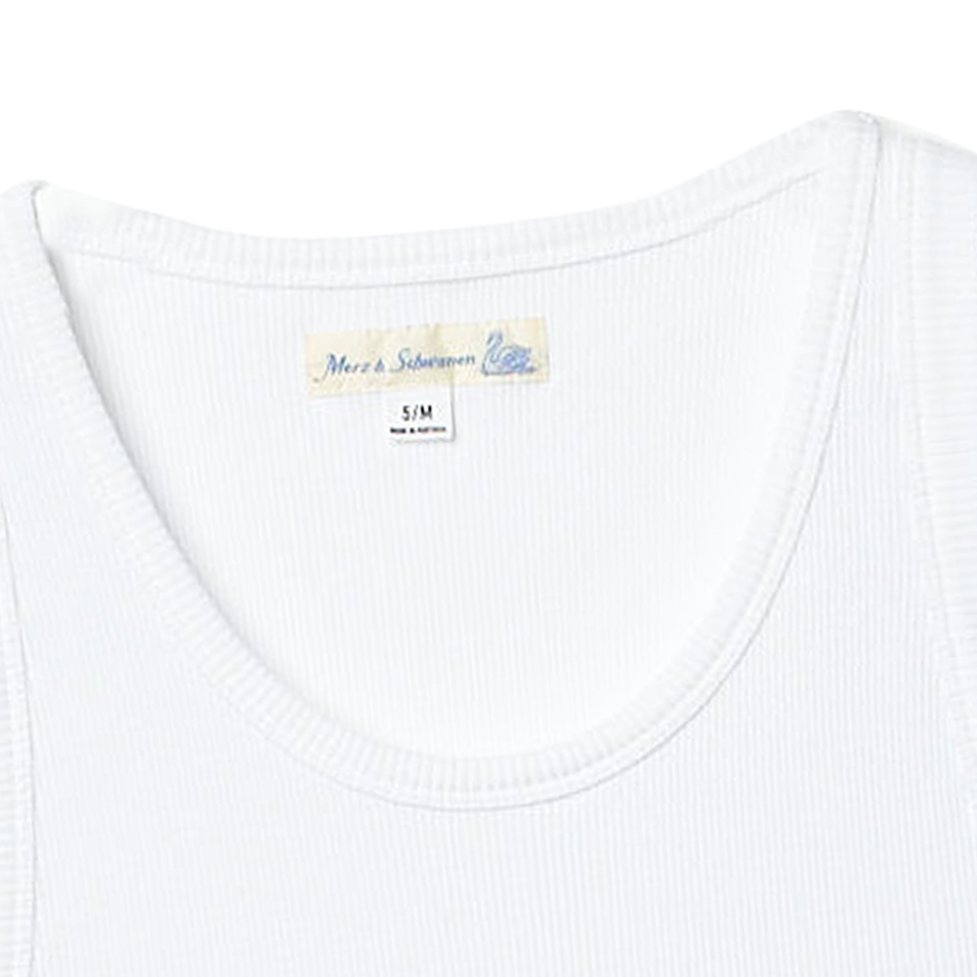 Ribbed Tank Top - White