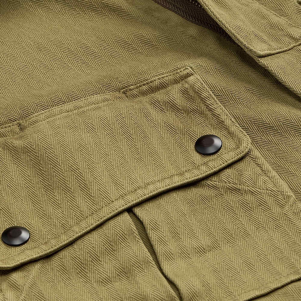 Herringbone Twill Jacket - Sand Surf