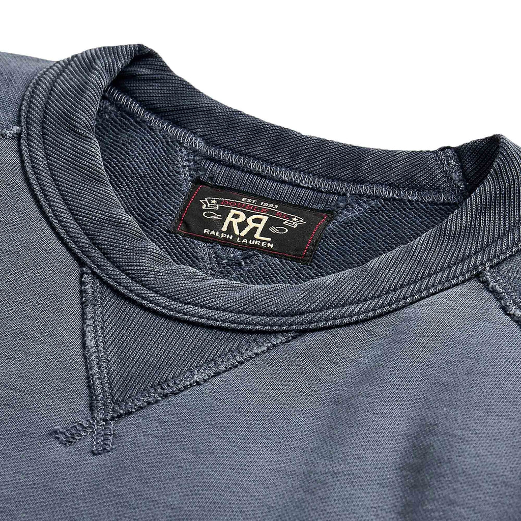 Garment-Dyed French Terry Sweatshirt - Navy