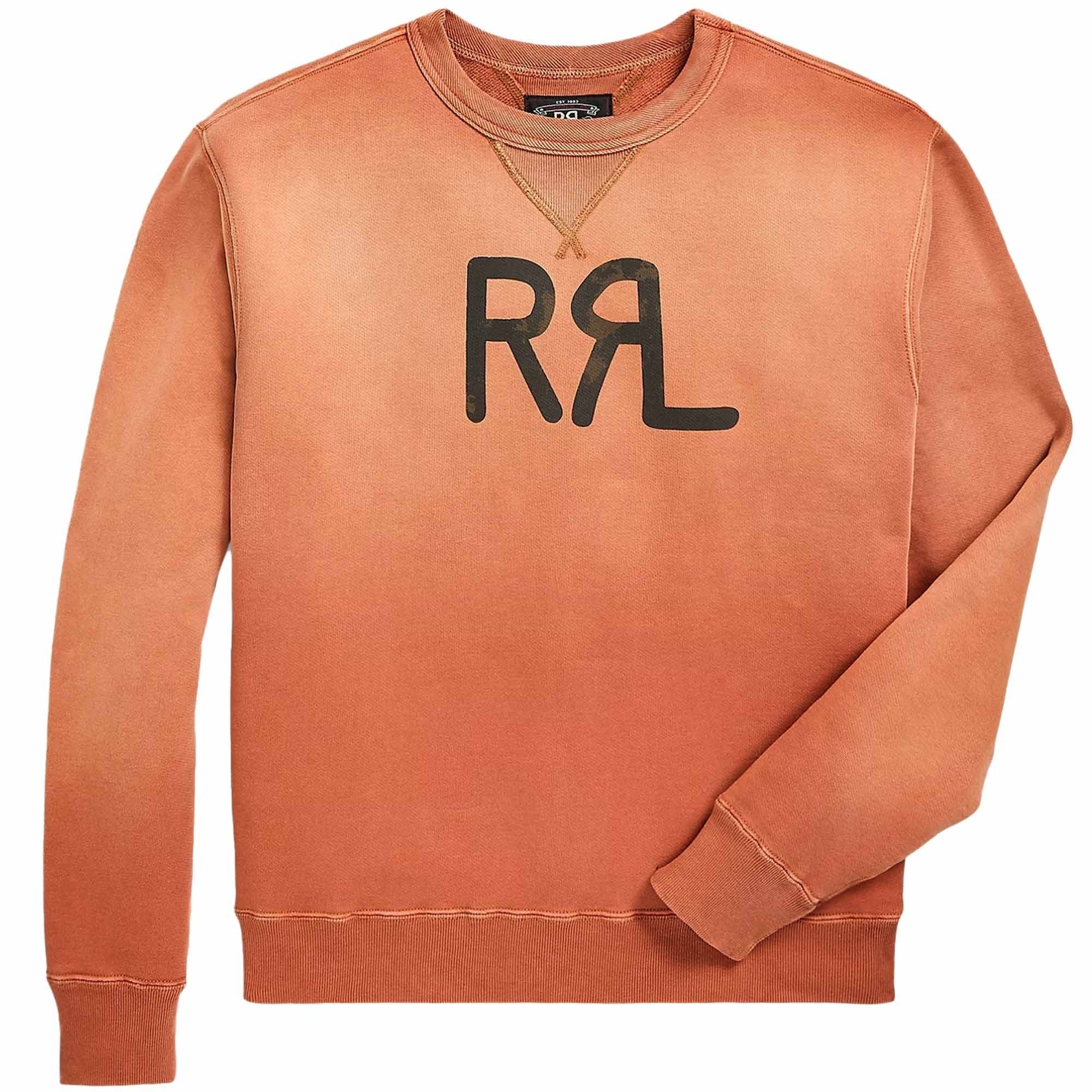 RRL by Ralph Lauren RRL Ranch Logo Sweatshirt - Vintage Orange RRL by Ralph Lauren RRL Ranch Logo Sweatshirt - Vintage Orange
