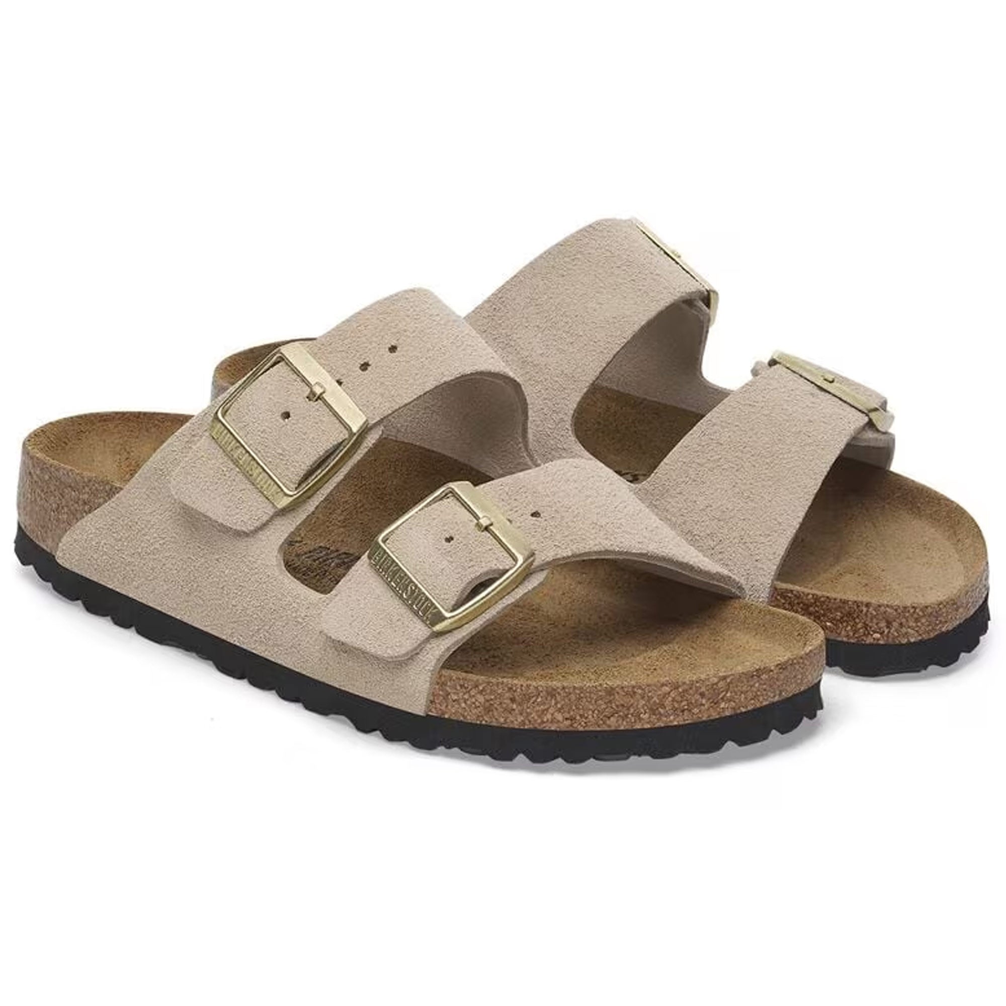 Birkenstock Womens Arizona Suede Leather - Sand