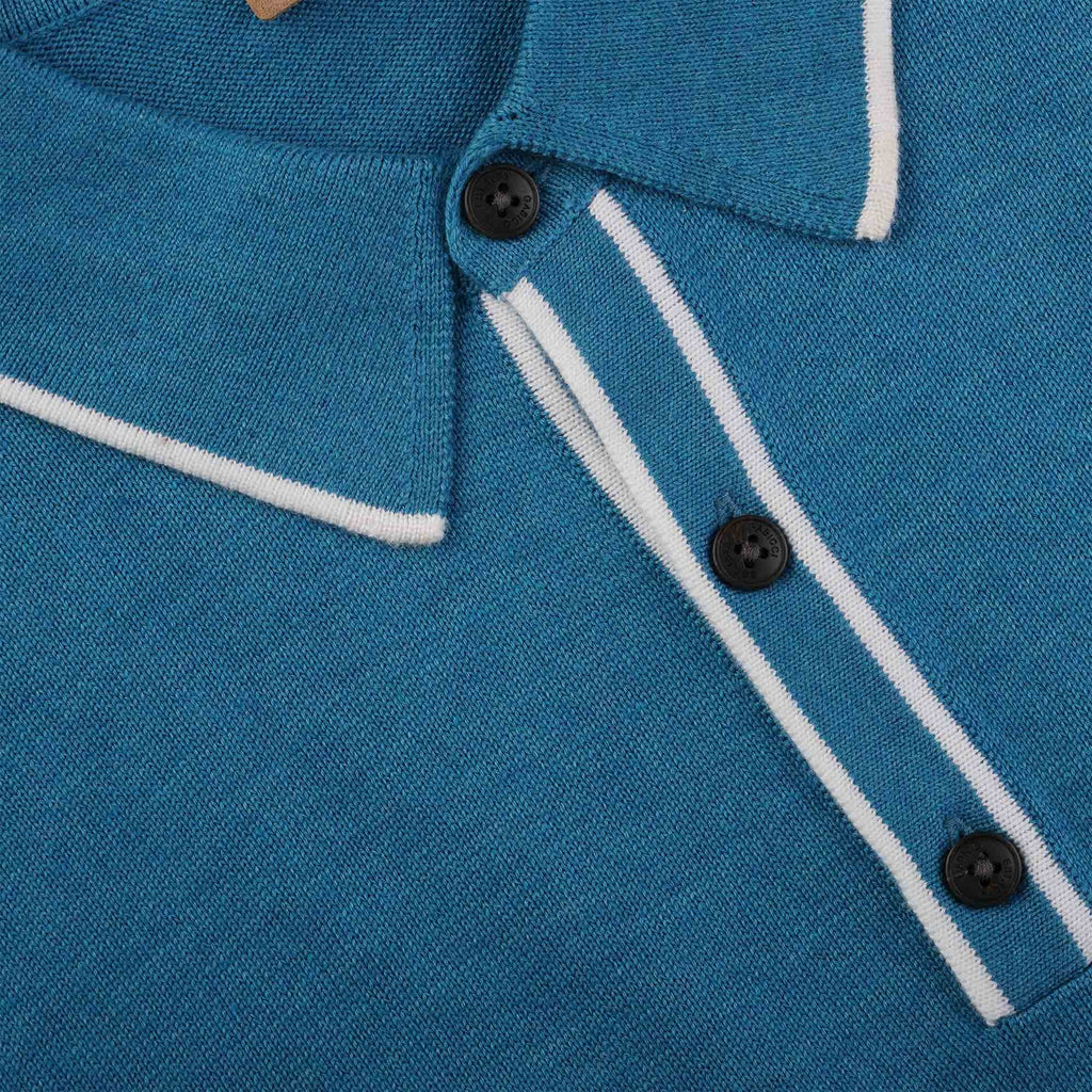 Gabicci Vintage Lineker Polo Shirt - Aqua
