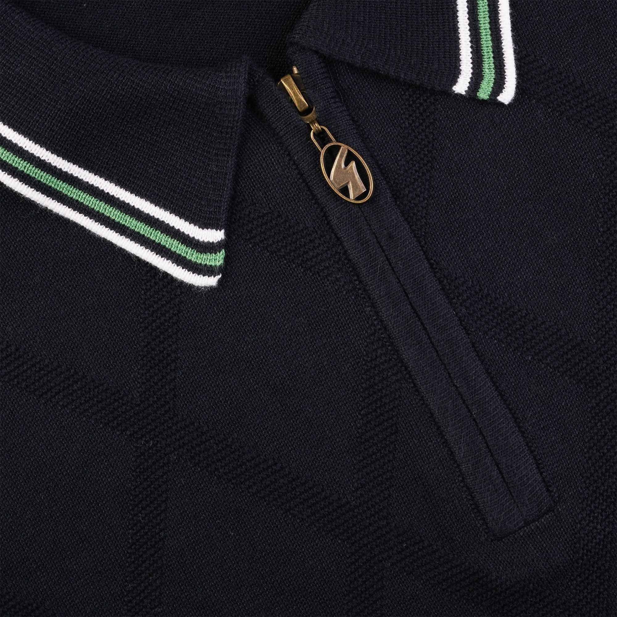 Gabicci Vintage Moore Knit Polo Shirt - Navy
