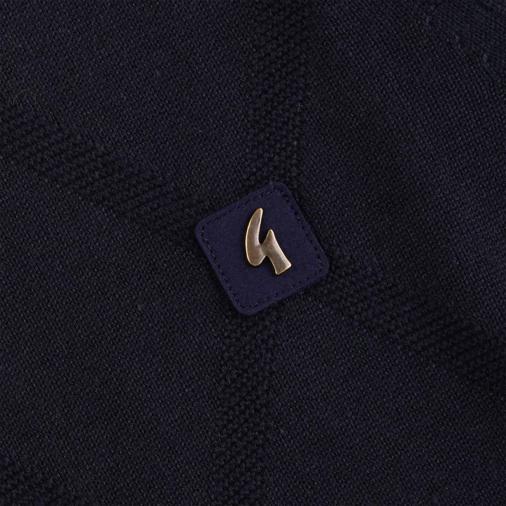 Gabicci Vintage Moore Knit Polo Shirt - Navy