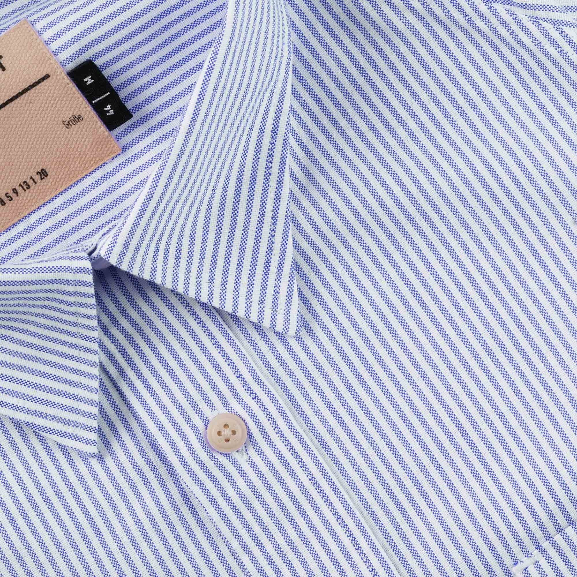 Heimat Oxford Artist Shirt - Trail Blue Stripe