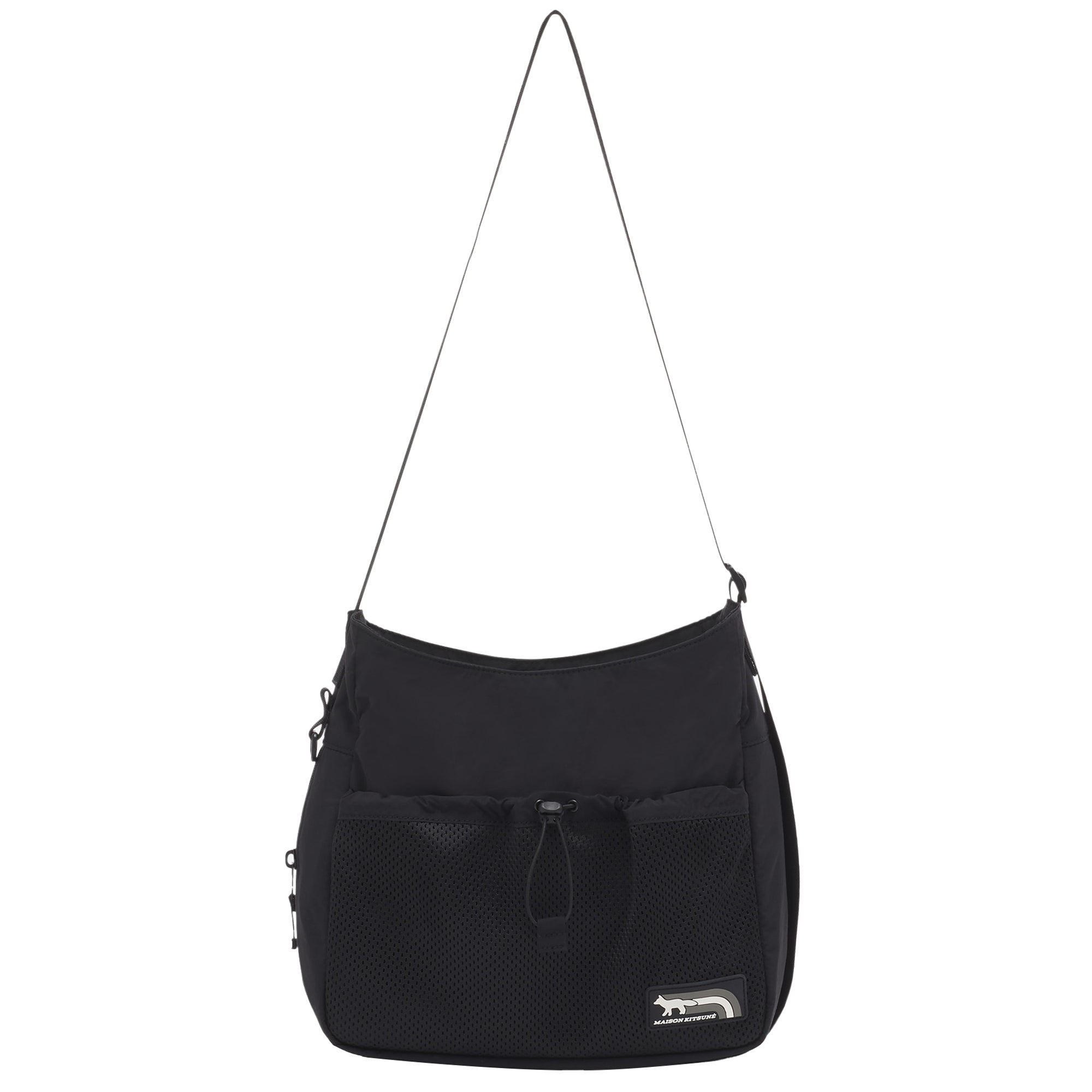 Maison Kitsune Flash Fox Messenger Bag  - Black