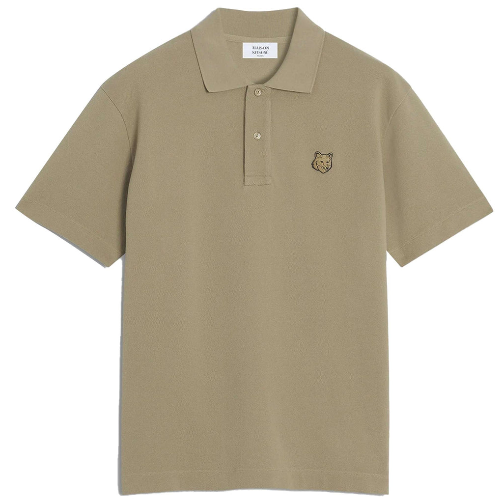 Maison Kitsune Bold Fox Head Patch Comfort Polo Shirt - Cardamon