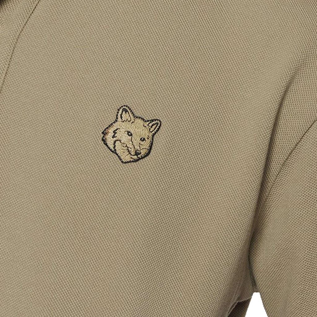 Maison Kitsune Bold Fox Head Patch Comfort Polo Shirt - Cardamon