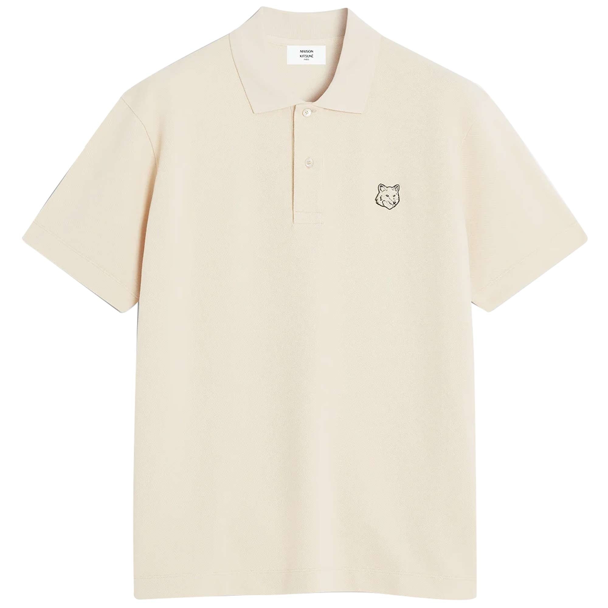 Maison Kitsune Bold Fox Head Patch Comfort Polo Shirt - Smoke