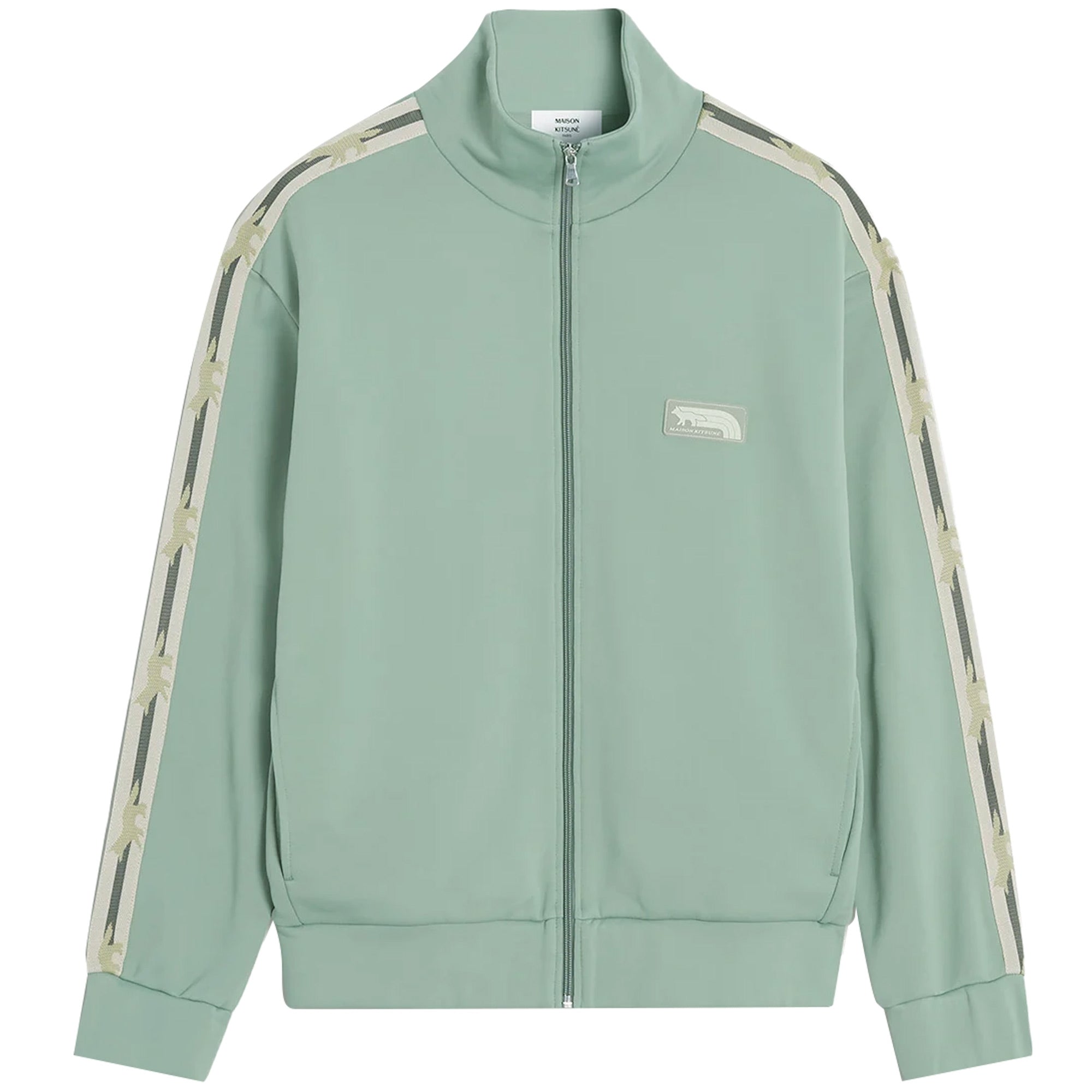 Maison Kitsune Flash Fox Zipped Track Top - Vert – Stuarts London