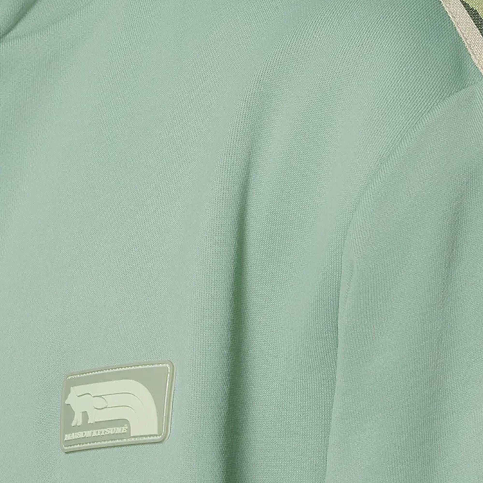 Maison Kitsune Flash Fox Zipped Track Top - Vert – Stuarts London
