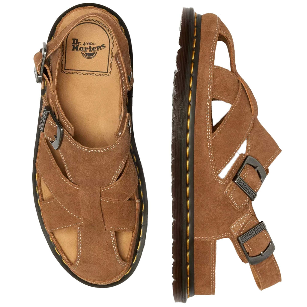 Dr. Martens Archive Fisherman Suede Sandals - Tan