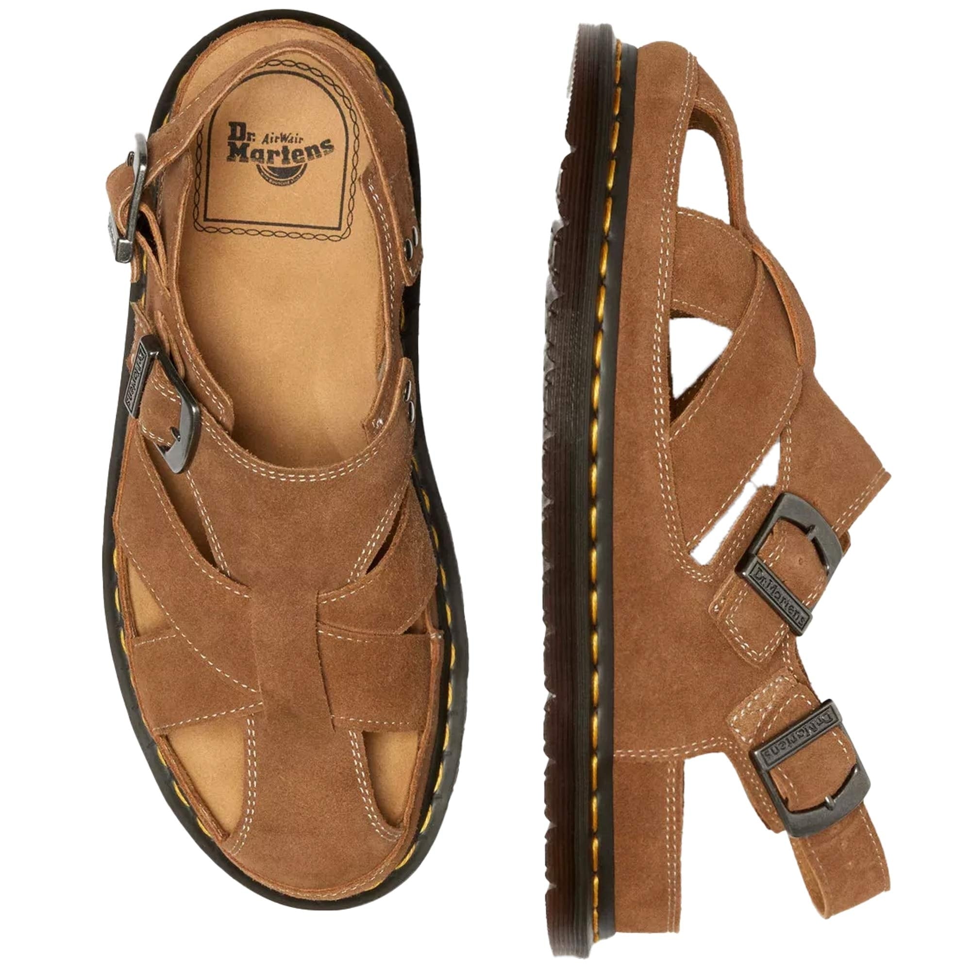 Dr. Martens Archive Fisherman Suede Sandals - Tan