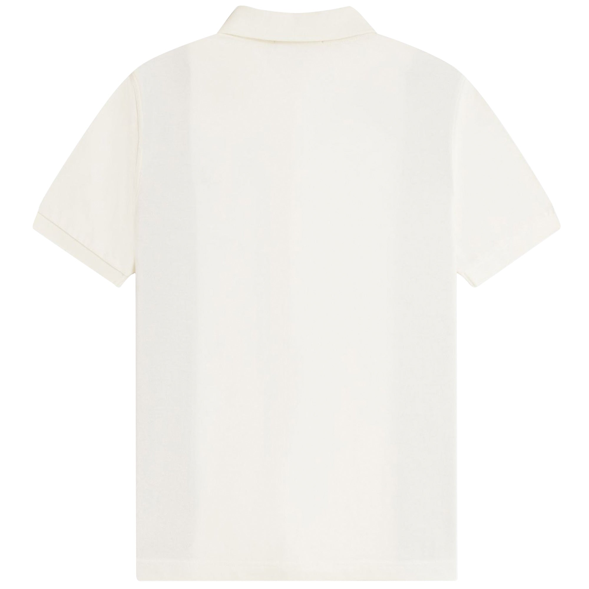 Fred Perry Towelling Panel Polo Shirt - Light Ecru