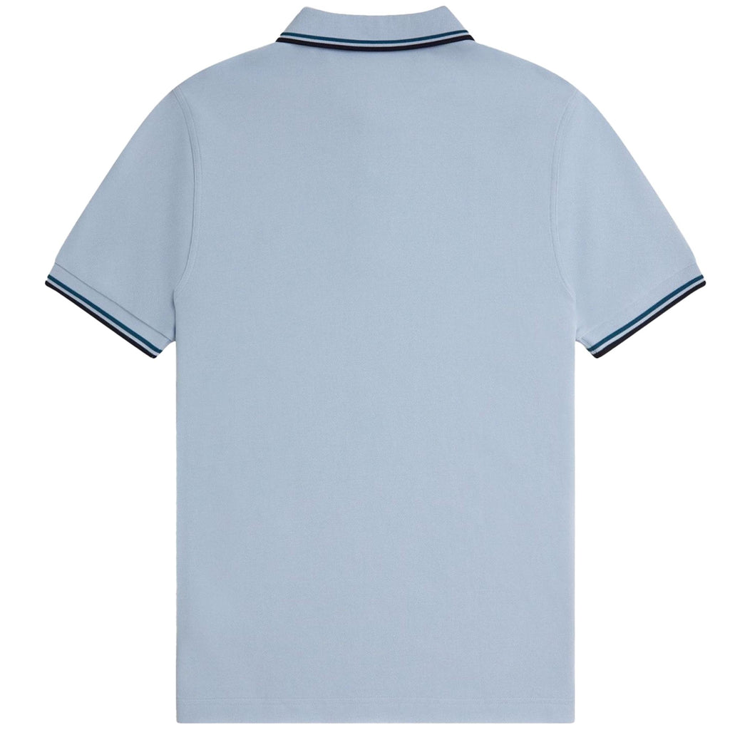 Fred Perry M3600 Twin Tipped Polo Shirt - Light Smoke