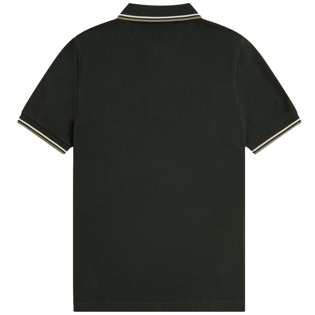 Fred Perry M3600 Twin Tipped Polo Shirt - Night Green