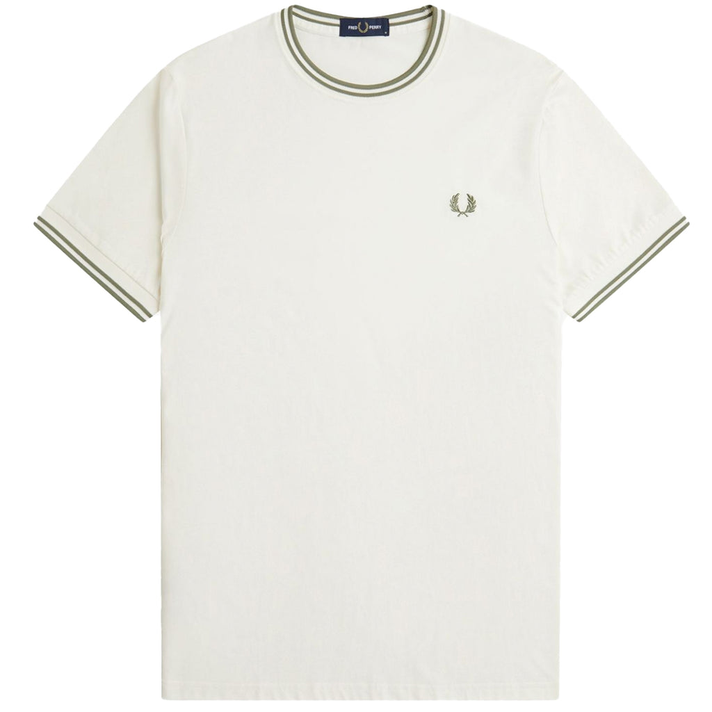 Fred Perry Twin Tipped T-Shirt - Light Ecru