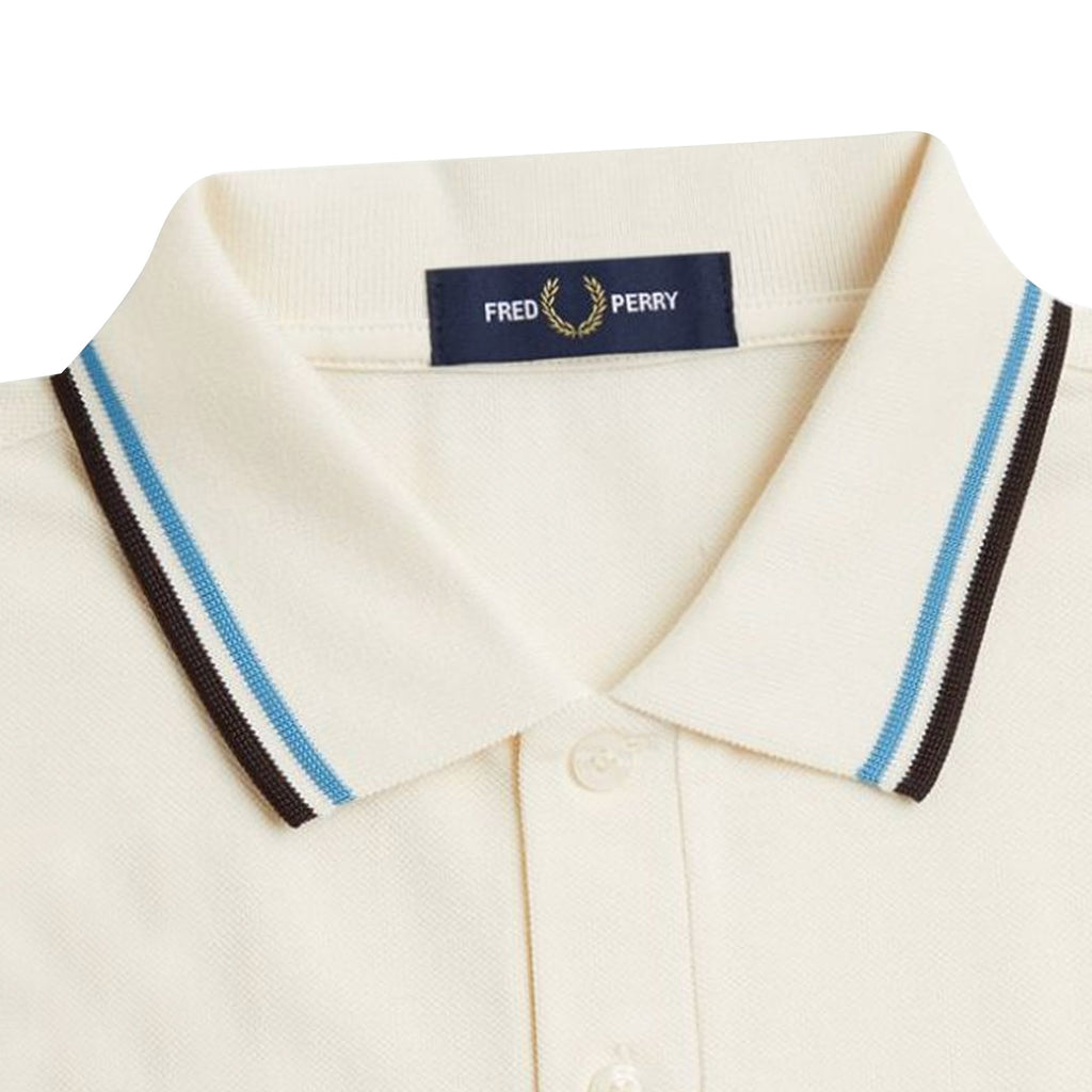 Fred Perry M3600 Twin Tipped Polo Shirt - Ecru