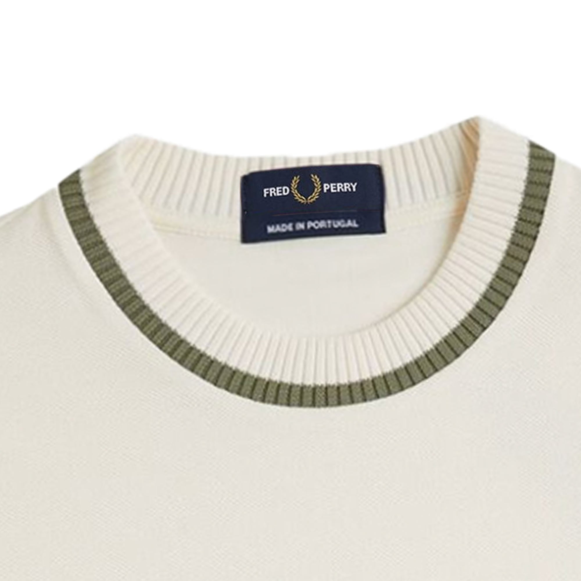 Fred Perry M7 Crew Neck Piqu T-Shirt - Light Ecru
