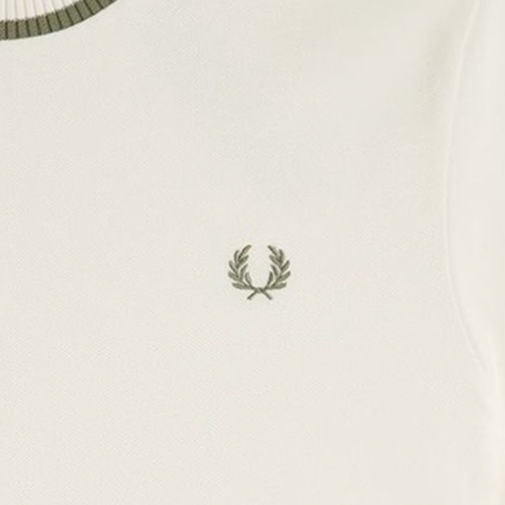 Fred Perry M7 Crew Neck Piqu T-Shirt - Light Ecru