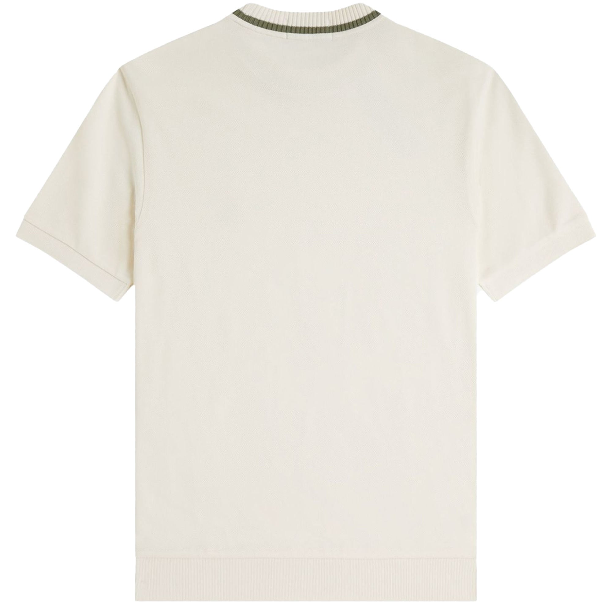 Fred Perry M7 Crew Neck Piqu T-Shirt - Light Ecru