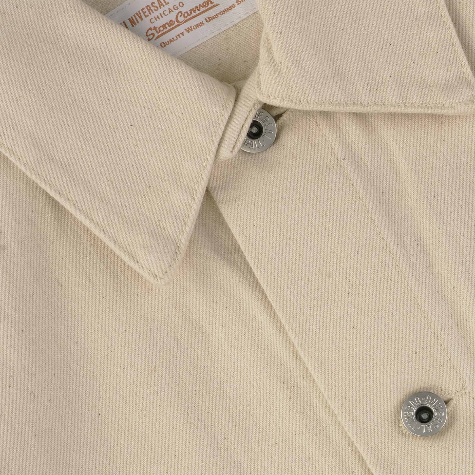 Universal Overall Denim Coverall Jacket - White