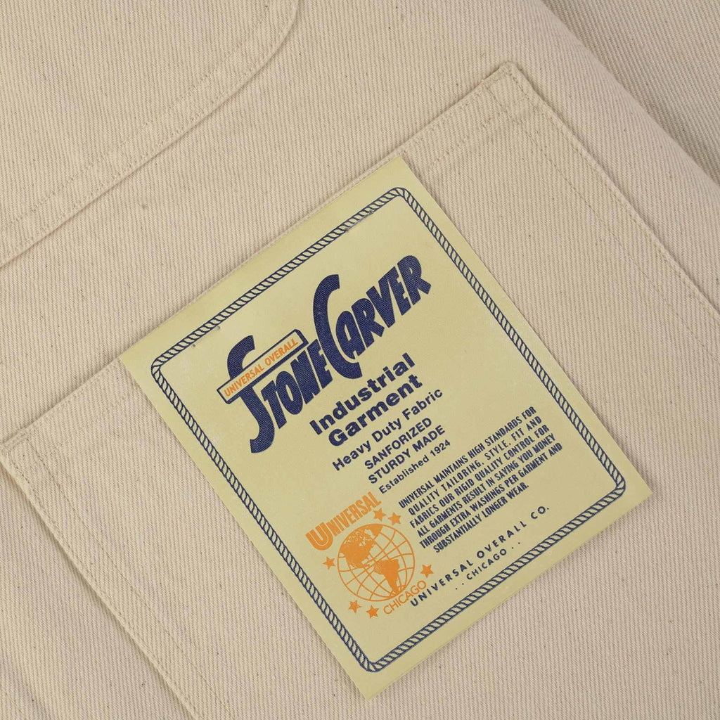 Universal Overall Denim Coverall Jacket - White