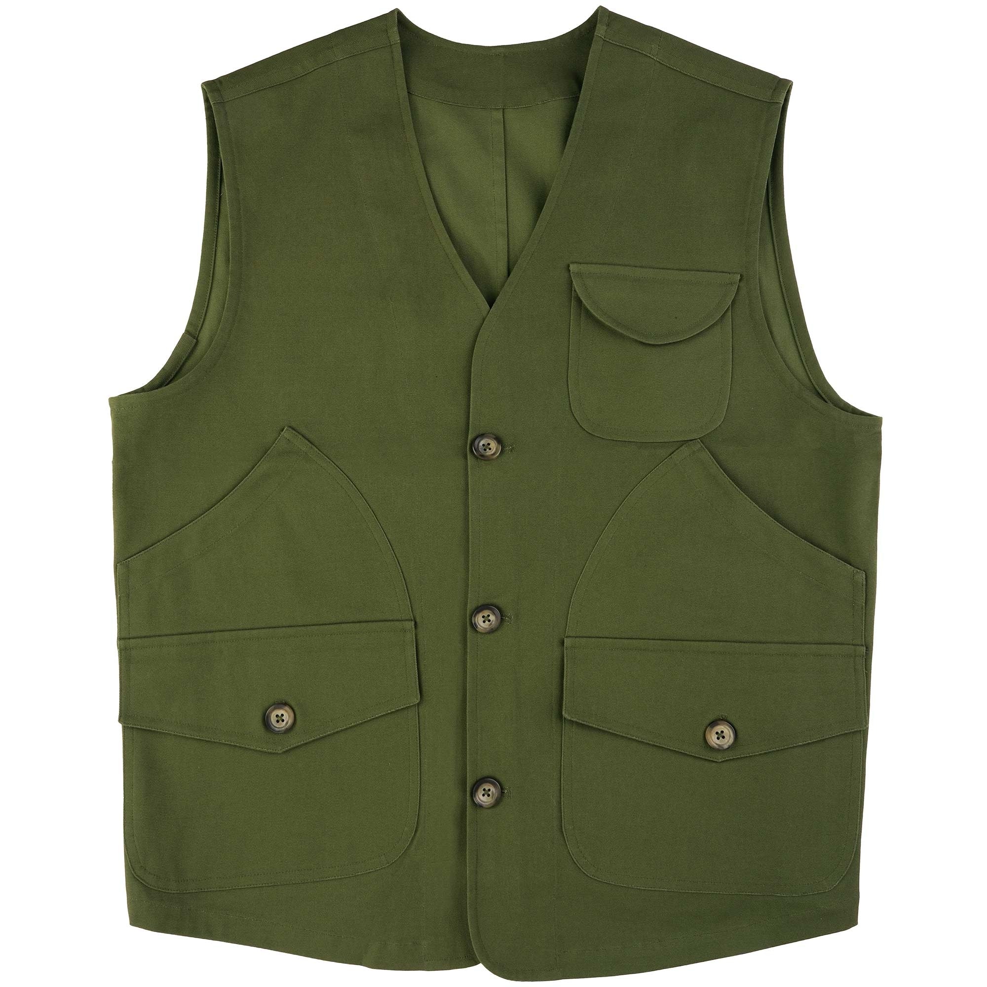 Real Hoxton Utility Vest - Olive