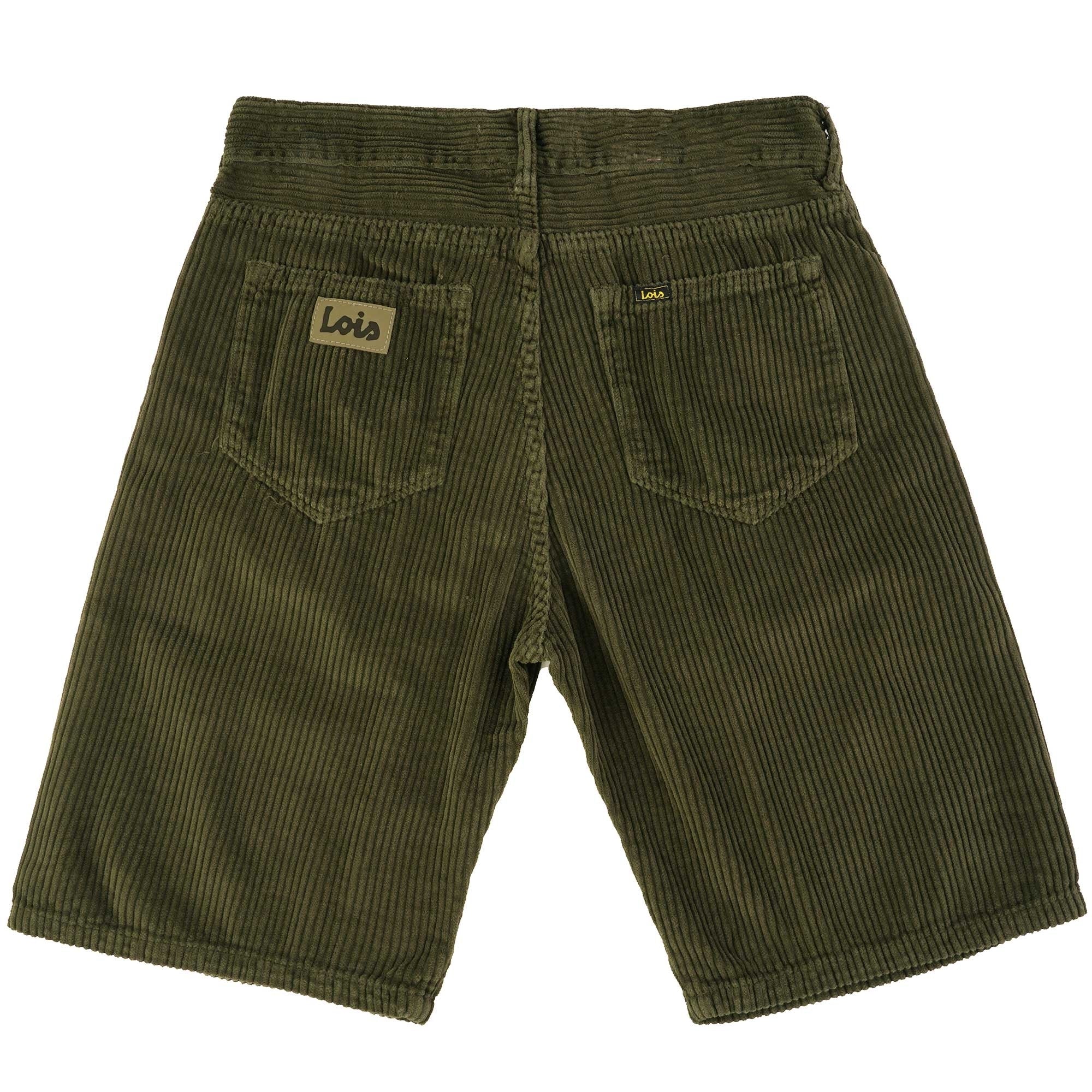 Lois Jeans Pepe Jumbo Corduroy Shorts - Green Olive