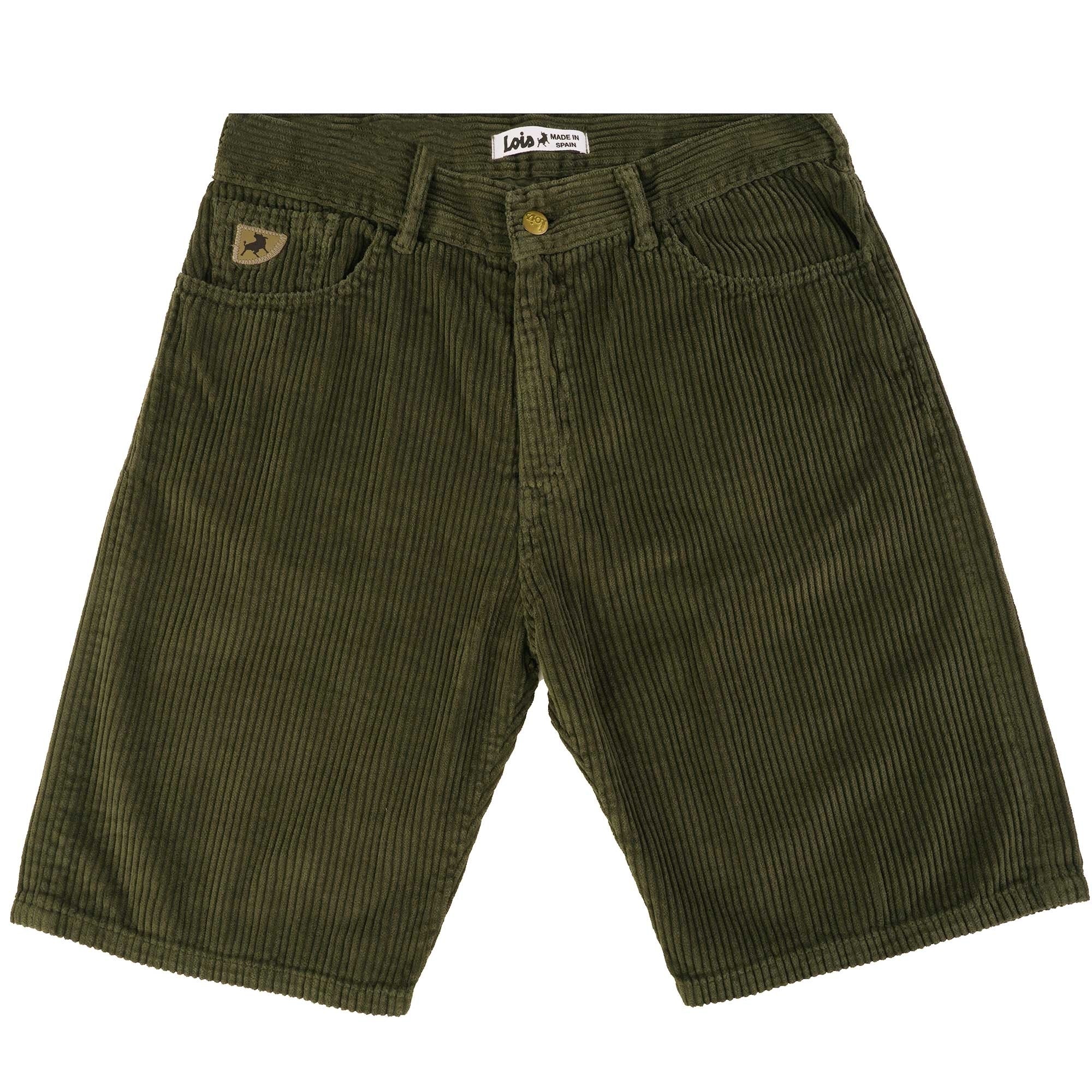 Lois Jeans Pepe Jumbo Corduroy Shorts - Green Olive – Stuarts London