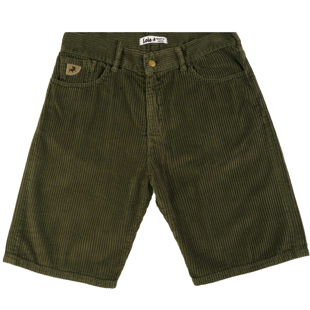 Lois Jeans Pepe Jumbo Corduroy Shorts - Green Olive