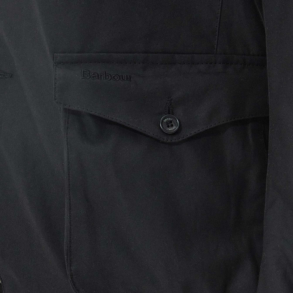 Barbour Beacon Sports Wax Jacket - Black