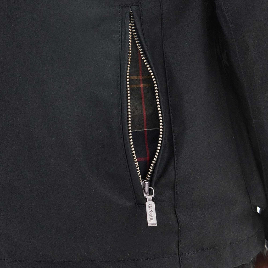Barbour Beacon Sports Wax Jacket - Black