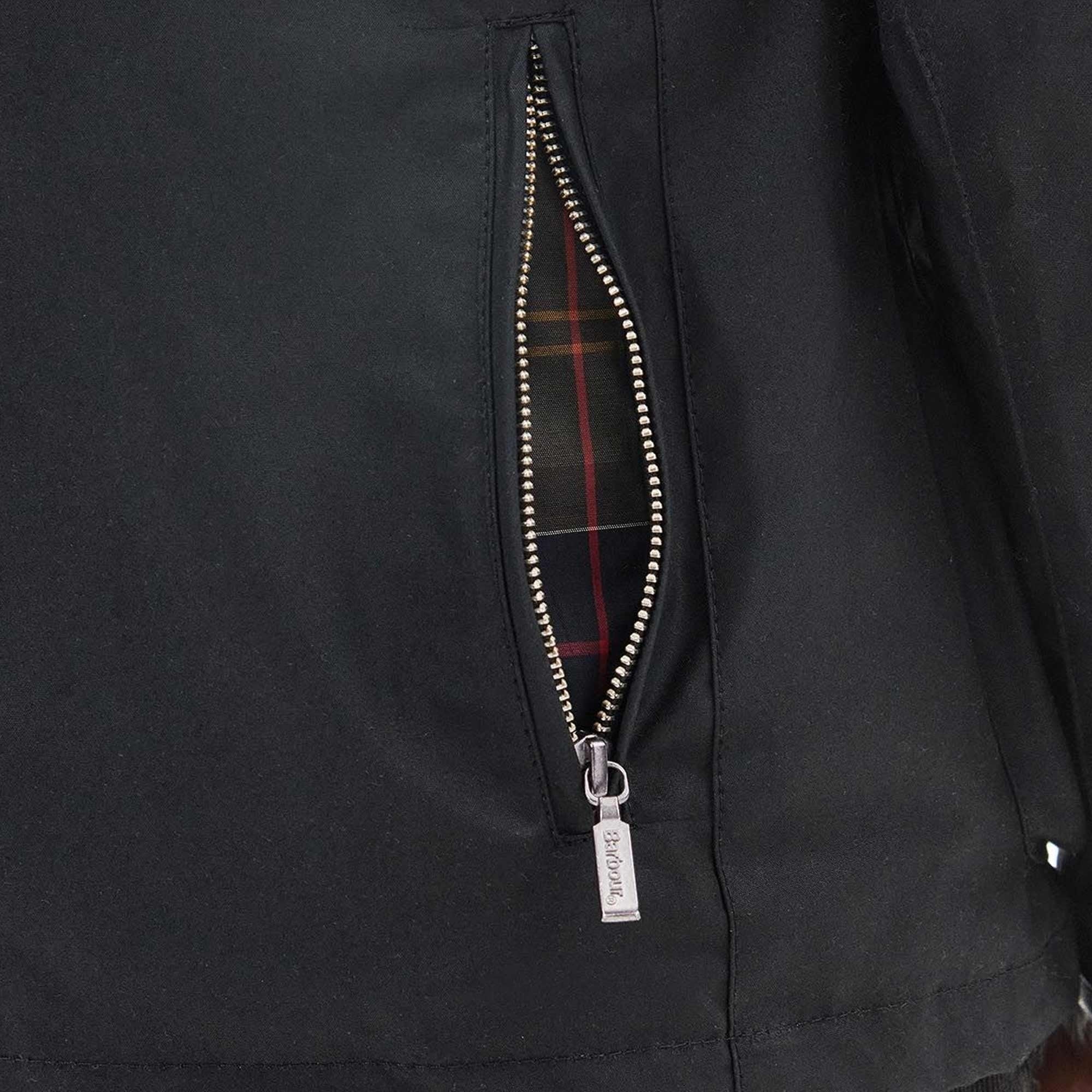 Barbour Beacon Sports Wax Jacket - Black