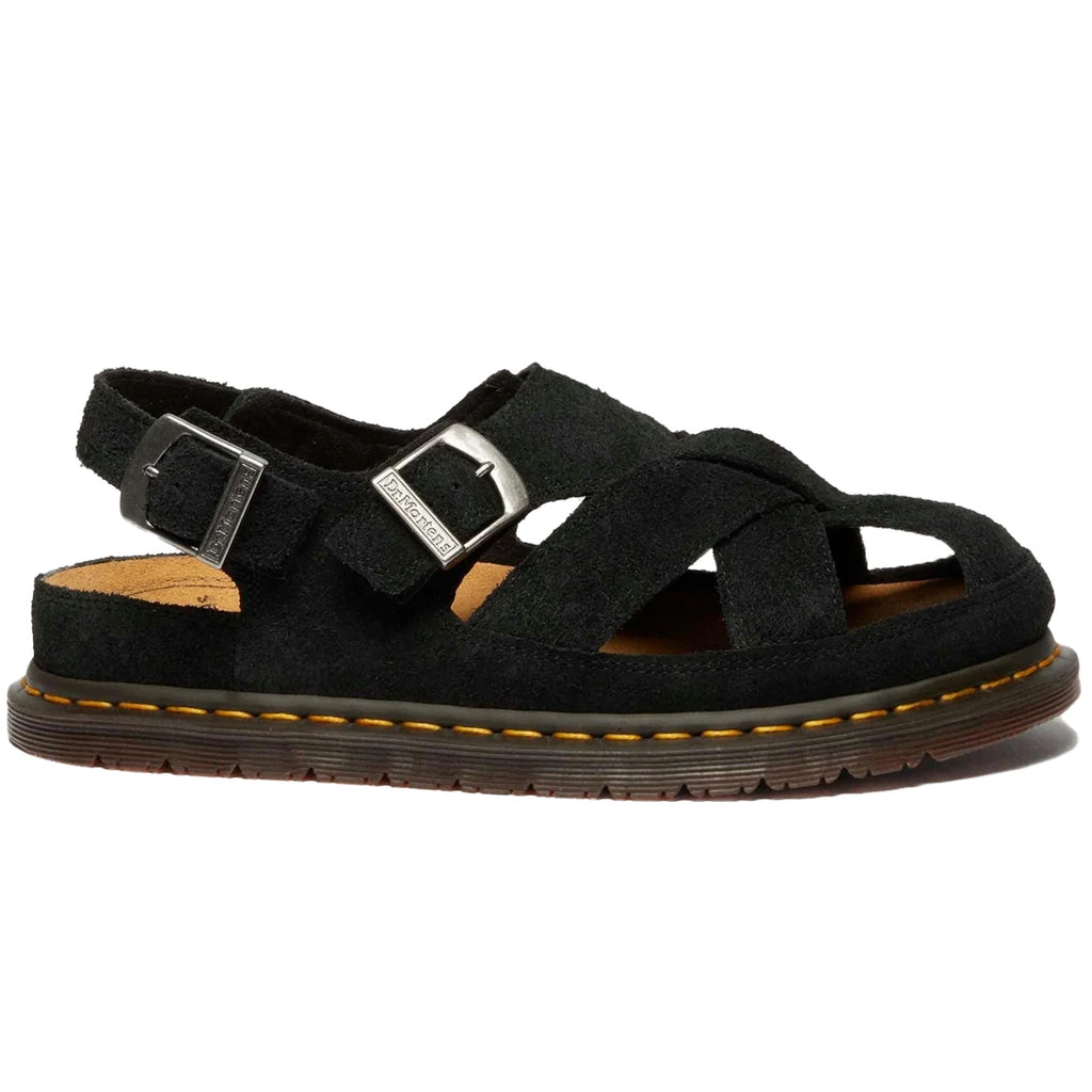 Dr. Martens Archive Fisherman Suede Sandals - Black
